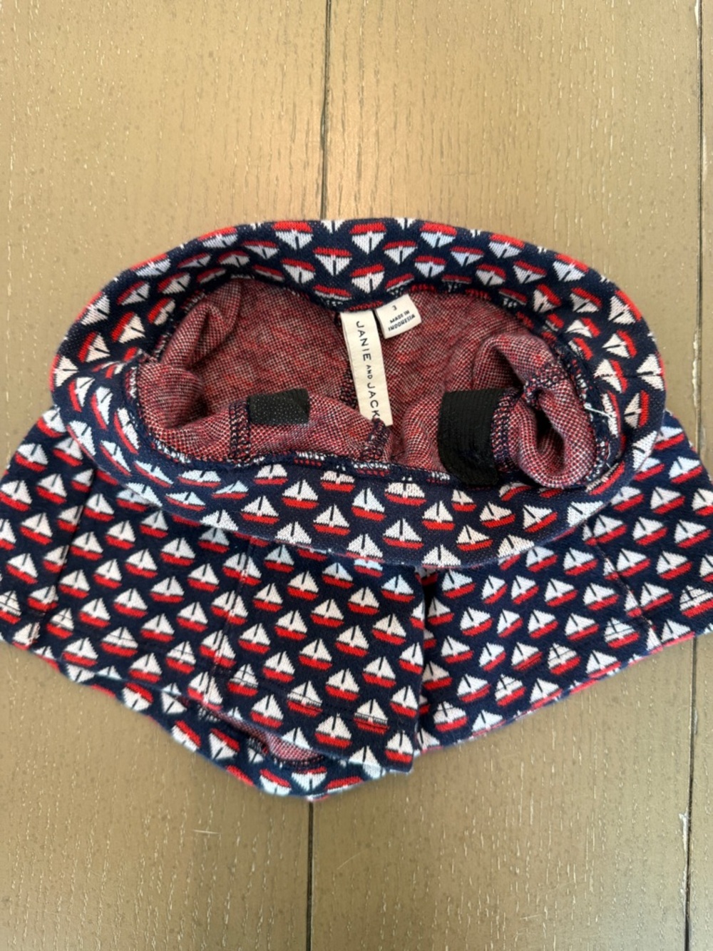 Janie and Jack Toddler Girls’ Pull-On Navy Sailboat Jacquard Shorts • Size 3Y - Picture 4 of 14